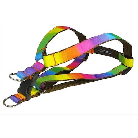 Sassy Dog Wear RAINBOW2-H Dog Harness; Rainbow - Small